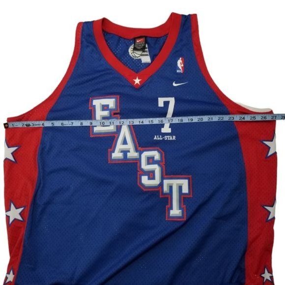 Nike NBA East All Star Basketball Jersey Men's Size XXL 2004 O'Neal No. 7 Pacers - Picture 15 of 16